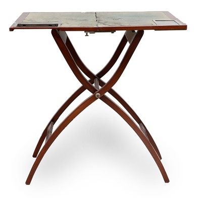 Lot 668 - An Early 20th Century Mahogany Folding Writing...