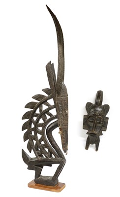 Lot 321 - A Bamana Ci Wara (Male Antelope) Headdress,...