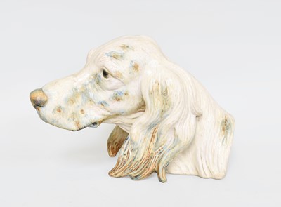 Lot 242 - A Lladro Head of a Setter, gloss finish, mark...