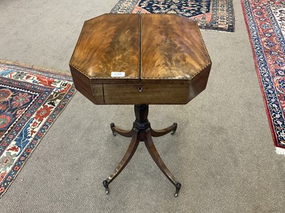 Lot 739 - A Regency Mahogany and Parquetry Decorated...