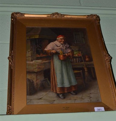 Lot 381 - S.Jowett - The Friar, oil on canvas