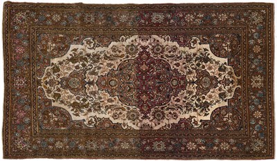 Lot 705 - Isfahan Rug Central Iran, circa 1920 The ivory...