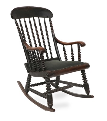 Lot 607 - An Early 19th Century Fruitwood and Ebonised...