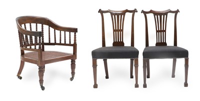 Lot 1288 - A George IV Mahogany and Bobbin-Turned...