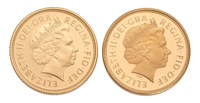 Lot 269 - Elizabeth II, Gold Proof Sovereign Set 2004 &...