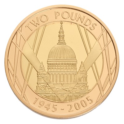 Lot 253 - UK, Gold Proof Two Pounds 2005, The End of...