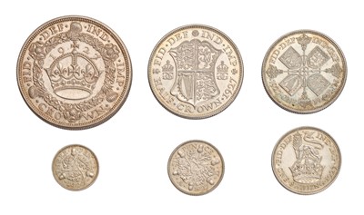 Lot 331 - George V, ' New Type' Proof Set 1927; 6 coin...