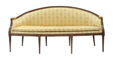 Lot 783 - A George III Beech-Framed Three-Seater Sofa,...