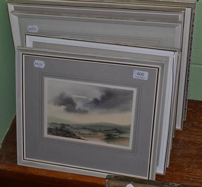 Lot 400 - Eight assorted framed watercolour by John S Parkin circa 1970's, depicting seascapes and landscapes