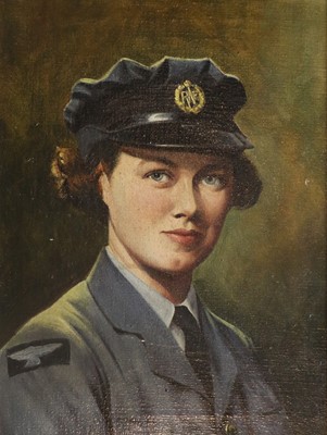 Lot 1114 - British School (20th Century) "Airforce Lady"...