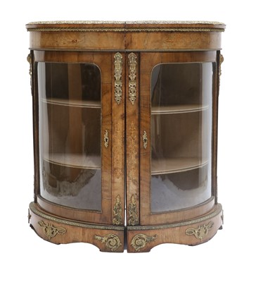 Lot 736 - A Pair of Victorian Figured Walnut,...