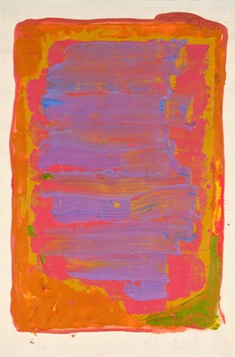 Lot 625 - John Hoyland (1934-2011) Untitled Signed and...