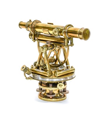 Lot 190 - Troughton & Simms (London) Brass Theodolite