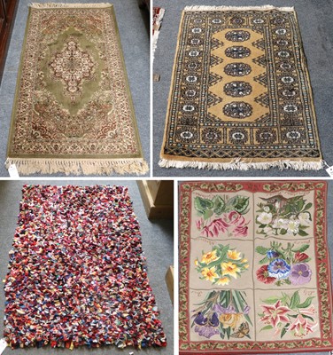 Lot 1202 - A Gros Point Flat Weave Rug, the...