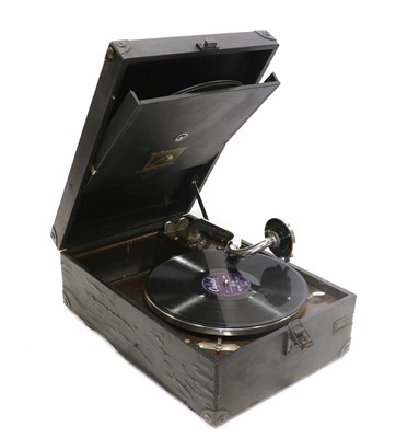 Lot 156 - An HMV Model C101J Portable Gramophone