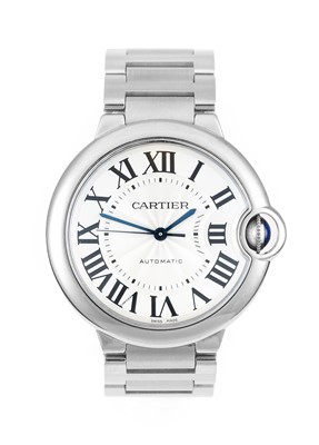 Lot 2116 - Cartier: A Stainless Steel Automatic Centre...