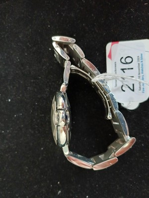 Lot 2116 - Cartier: A Stainless Steel Automatic Centre...