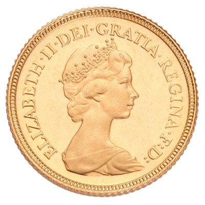 Lot 277 - Elizabeth II, Proof Half Sovereign 1980;...