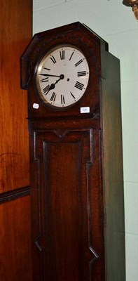 Lot 426 - A circa 1930's oak cased grandmother clock
