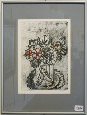 Lot 1095 - Wendy De Rusett (1945-2012) "Anemones" Signed...