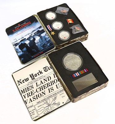 Lot 405 - 2x Royal Mint, Silver Proof Commemorative...