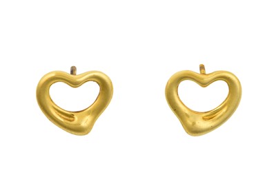 Lot 2243 - A Pair of Heart Earrings, by Elsa Peretti for...