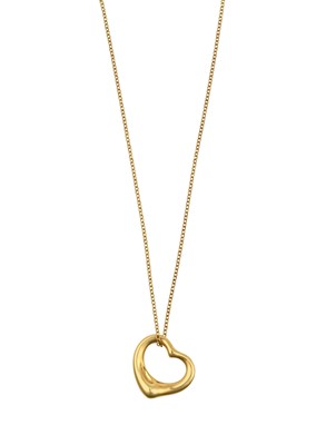 Lot 2240 - A Heart Pendant on Chain, by Elsa Peretti for...