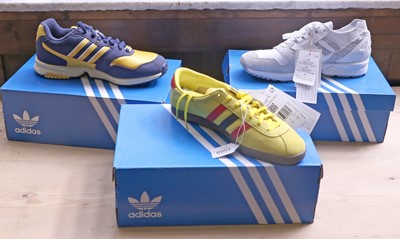 Lot 1088 - Three Pairs of Adidas Trainers including a...