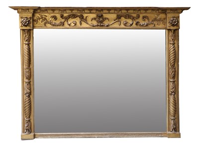 Lot 744 - A Late Regency Gilt and Gesso Overmantel...