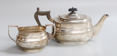 Lot 2 - A George V Silver Teapot and Sugar-Bowl, by...