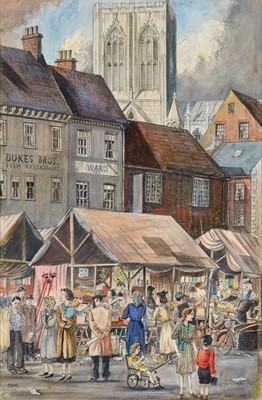 Lot 517 - Fred Cecil Jones (1891-1956) "York" Signed and...