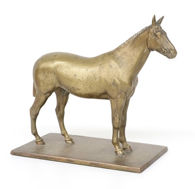 Lot 419 - A Bronze Sculpture of a Racehorse, early 20th...