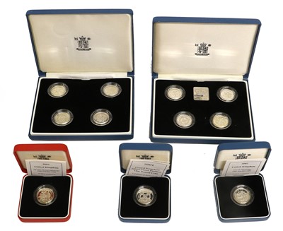 Lot 413 - 11x UK, Silver Proof One Pound Coins, of which...