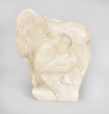 Lot 330 - Michael Hipkins (b. 1942) A Carved Alabaster...