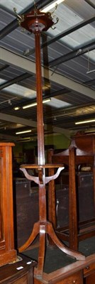 Lot 447 - Victorian mahogany hat stand with heavy brass fittings