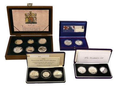 Lot 411 - Mixed British and World Silver Proof Coin Sets,...