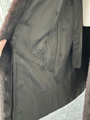 Lot 1007 - Blackglama Dark Mink Coat, of flared shaped...