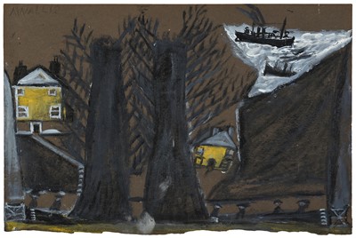 Lot 576 - Alfred Wallis (1855-1942) "Houses, Trees and...