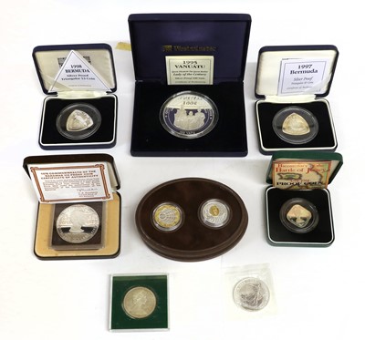 Lot 371 - Assorted British and World Silver Proof Coins,...