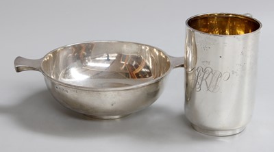 Lot 27 - A George V Silver Christening-Mug and a George...