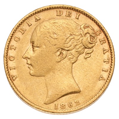 Lot 198 - Victoria, Sovereign 1862 (Marsh 45, S.3852D),...