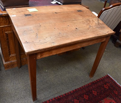 Lot 1352 - A Victorian Pitch Pine Clerks Desk, 94cm by...