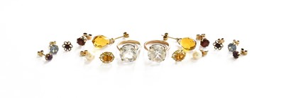 Lot 219 - Two Topaz Rings, finger sizes N and O1/2;...