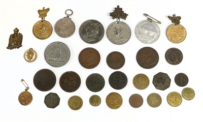 Lot 433 - Miscellaneous Tokens, Medals and Coin Weights,...