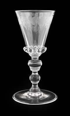 Lot 502 - A Continental Wine Glass, probably Bohemian,...