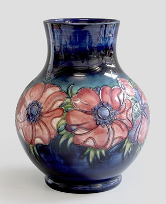 Lot 93 - A Walter Moorcroft Anemone Pattern Vase, of...