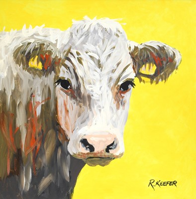 Lot 1068 - Ronald Keefer (Contemporary) Cow Signed,...