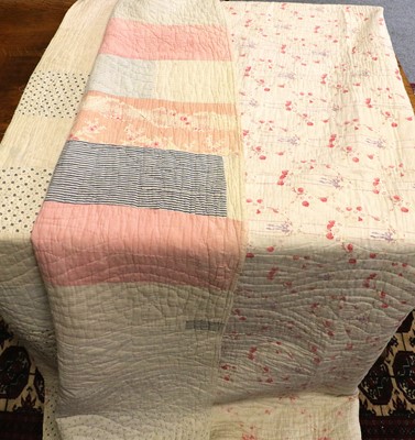 Lot 1176 - A Late 19th/Early 20th Patchwork Quilt,...