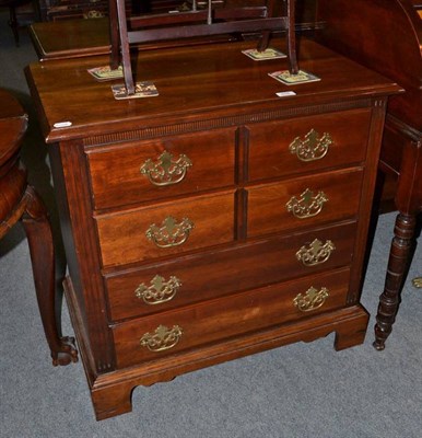 Lot 476 - Mahogany four height chest of drawers
