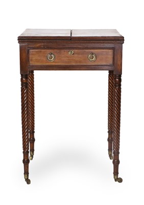 Lot 792 - A Regency Mahogany and Rosewood-Crossbanded...